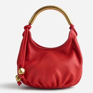 Madewell Red Mini Bag with Gold Handle